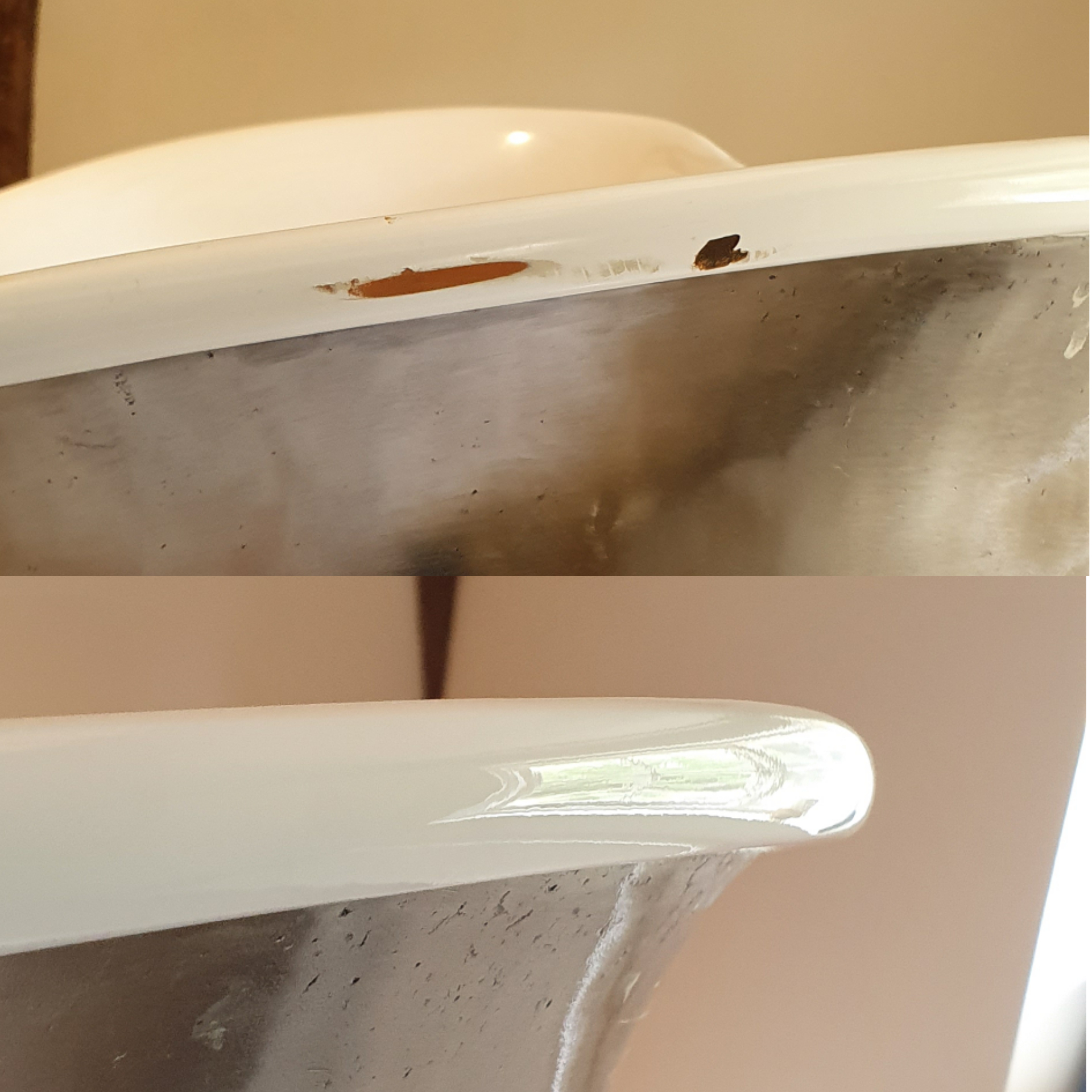 Bath repair cast iron freestanding